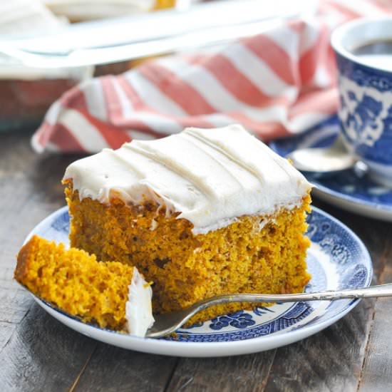 Easy Pumpkin Cake - Recipe photo by The Seasoned Mom