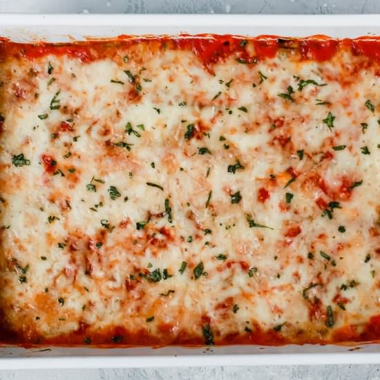 Keto Zucchini and Spinach Lasagna - Recipe photo by Cooking Frog