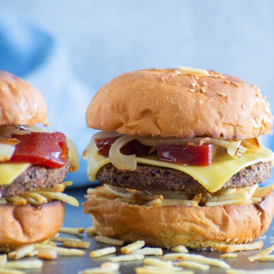 Vegan Cuban Guava Burger - Recipe photo by thehangrychickpea