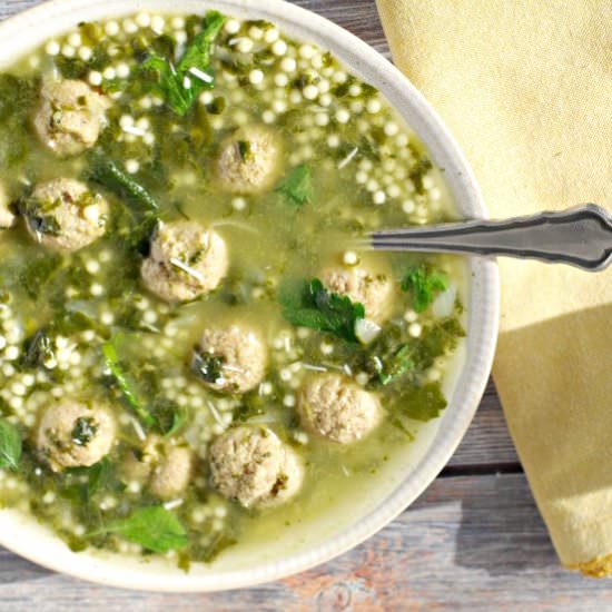 Easy Italian Wedding Soup - Recipe photo by Food Meanderings