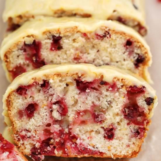 Cranberry Orange Bread - Recipe photo by peasandpeonies