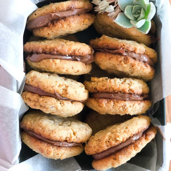 Peanut Butter and Nutella Cookies - Recipe photo by annekedeclerk