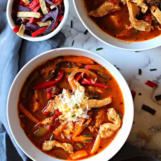 Chicken Fajita Soup - Recipe photo by LeaAnn