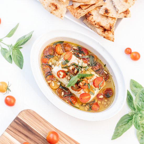 Easy Baked Feta with Tomato & Honey - Recipe photo by JenElizabethsJournals