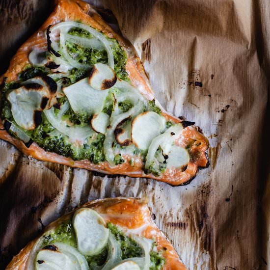 CHIMICHURRI BAKED SALMON - Recipe photo by ONEarmedMAMA