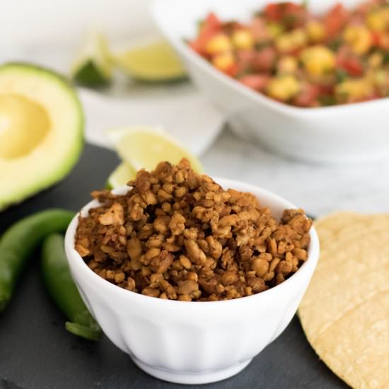 Easy Vegan Taco Meat high protein - Recipe photo by lifestyleofafoodie