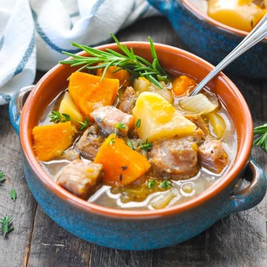 Autumn Harvest Pork Stew - Recipe photo by The Seasoned Mom