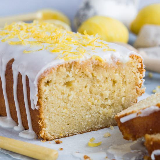 Vegan Lemon Drizzle Cake - Recipe photo by Domestic Gothess