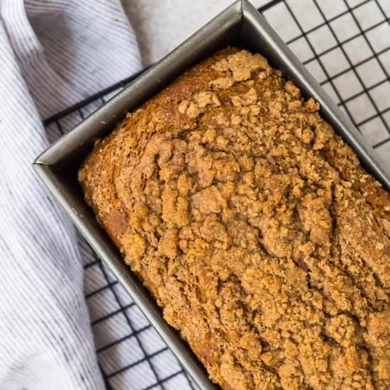 Pumpkin Streusel Bread - Recipe photo by rachelcooksblog