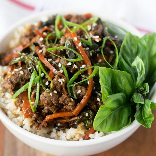Thai Basil Beef Recipe - Recipe photo by The Kitchen Wife