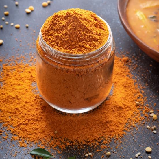 Homemade Sambar Powder - Recipe photo by cubesnjuliennes