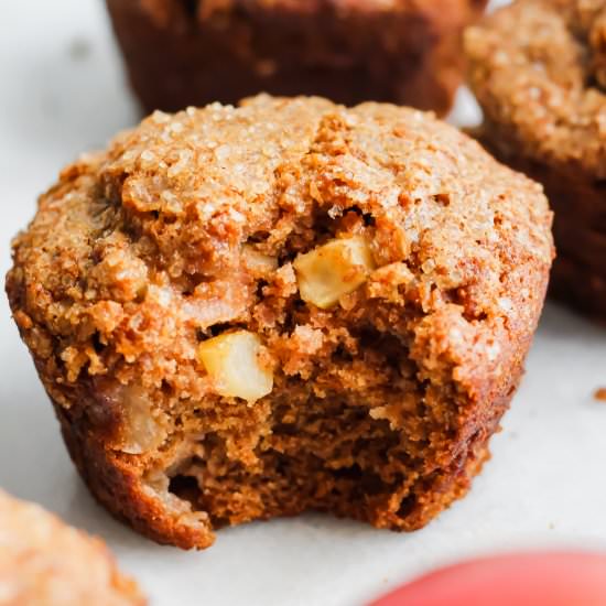 Cinnamon Apple Spice Muffins - Recipe photo by ourbalancedbowl