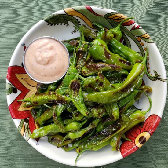 Shishito Peppers & Fry Sauce - Recipe photo by simply sundays