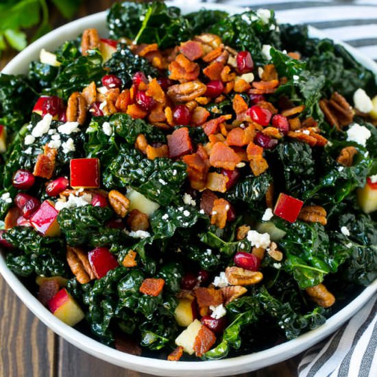 Kale Salad with Apples - Recipe photo by dinneratthezoo