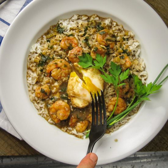 Shrimp Stew With Eggs - Recipe photo by Louisiana Woman Blog
