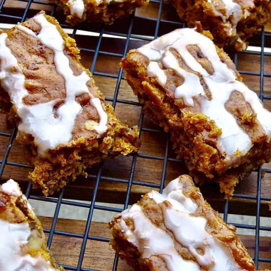Pumpkin Bars - Recipe photo by Louisiana Woman Blog