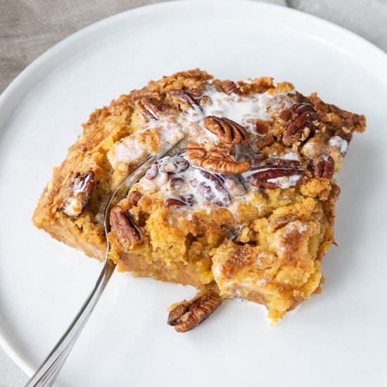 Pumpkin Crunch Cake Dessert - Recipe photo by SundaySupper