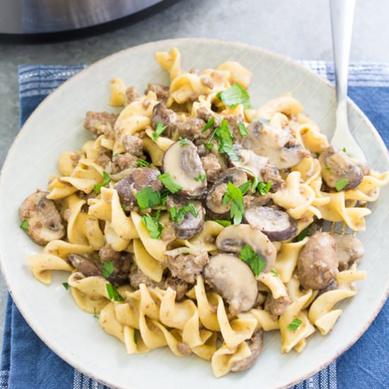Instant Pot Beef Stroganoff - Recipe photo by kristines kitchen