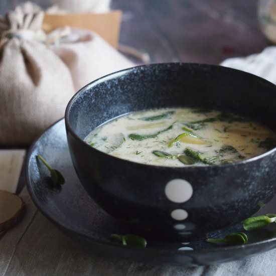 Zucchini and green bean soup - Recipe photo by Dzi