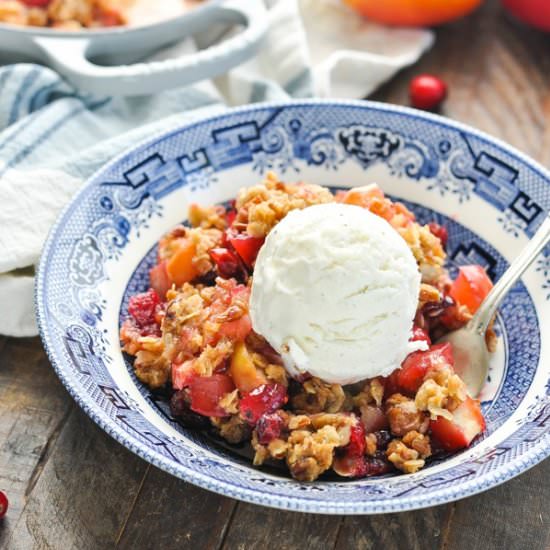 Cranberry Apple Crisp - Recipe photo by The Seasoned Mom