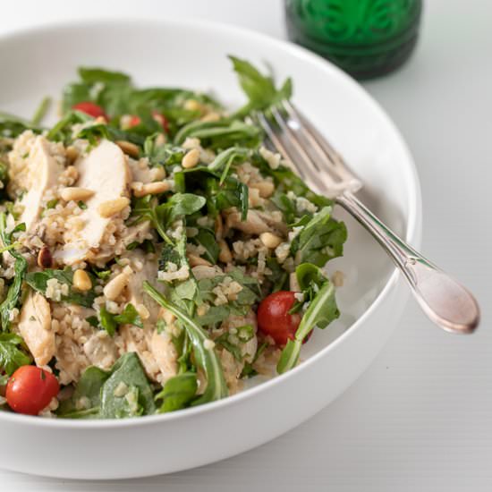 Tabbouleh Salad with Chicken - Recipe photo by sidewalkshoes