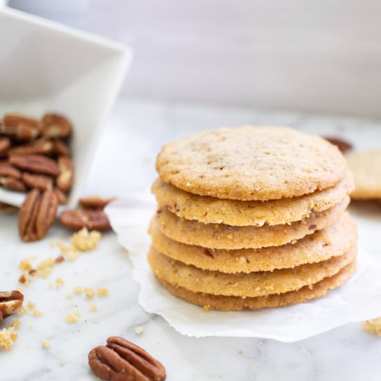 Butter Pecan Thins - Recipe photo by owlbbaking