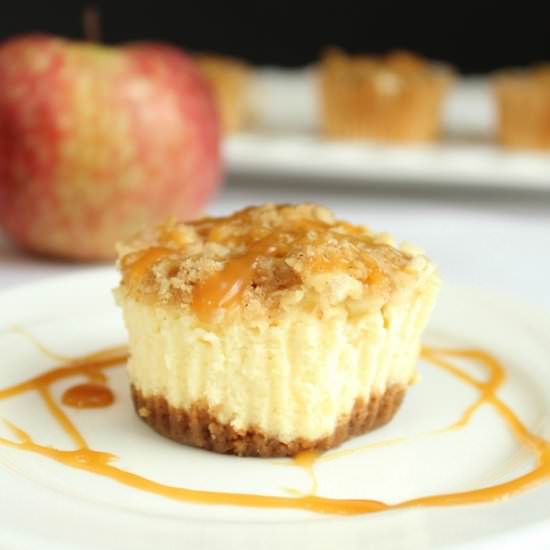 Caramel Apple Cheesecake Cupcakes - Recipe photo by Family Table Treasures