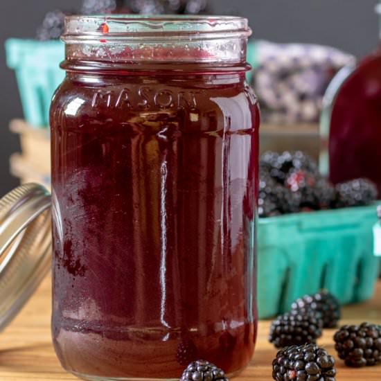 Blackberry Simple Syrup - Recipe photo by BinkysCulinaryCarnival