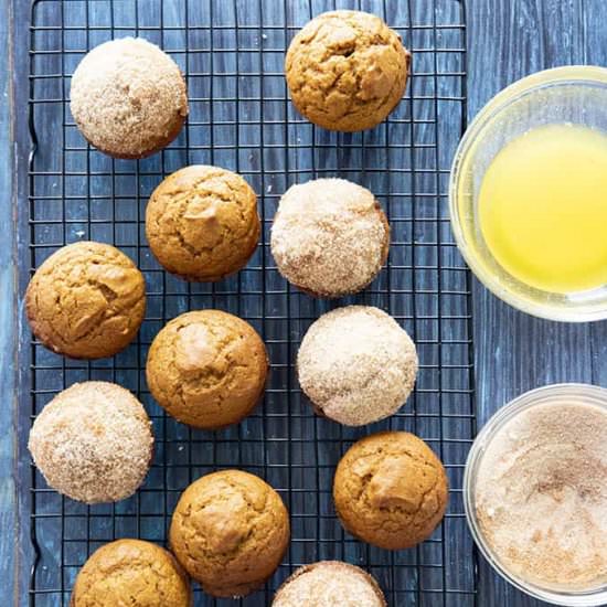 Cinnamon Sugar Pumpkin Muffins - Recipe photo by TheSaltyMarshmallow