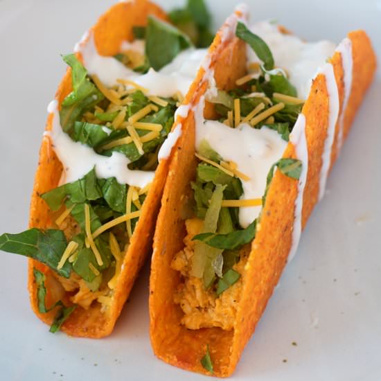 Buffalo Chicken Tacos Recipe - Recipe photo by The Kitchen Wife