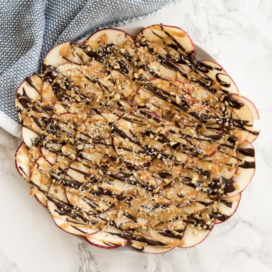 Crunchy Apple Nachos - Recipe photo by Inspiralized