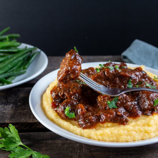 Tuscan Slow Cooked Braised Beef - Recipe photo by Healthy World Cuisine