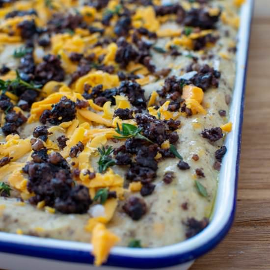 Clonakilty Black Pudding Focaccia - Recipe photo by AnotherFoodBlogger