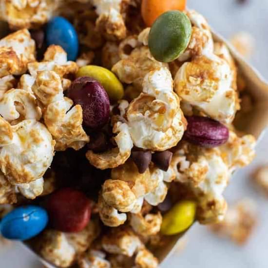 Monster Cookie Caramel Corn NutFree - Recipe photo by SunkissedKitch
