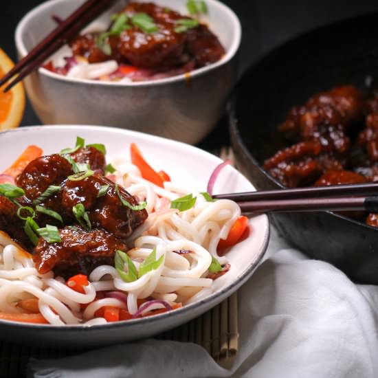 Vegan Orange Chicken - Recipe photo by Liv Vegan Strong