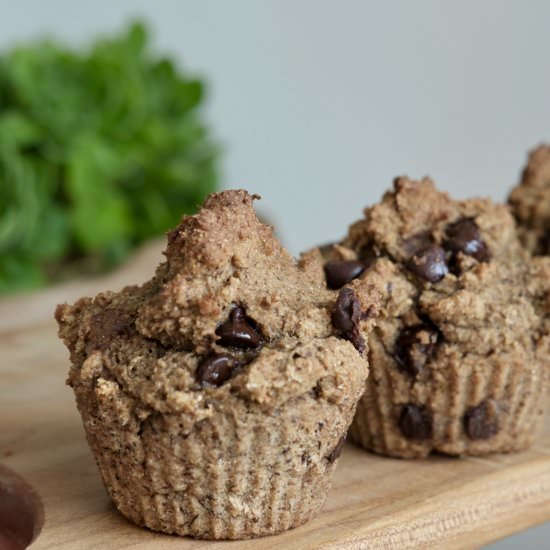 Almond Banana Muffins - Recipe photo by HookedOnPlants