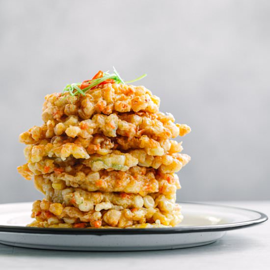 Indonesian Corn Fritters - Recipe photo by poshjournal