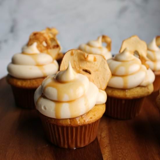 Apple Cupcakes Caramel Cream Cheese - Recipe photo by Cookingwithcarlee