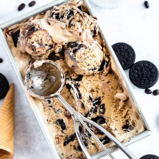 Coffee Oreo Nutella Swirl Ice Cream - Recipe photo by QueensleeAppetit