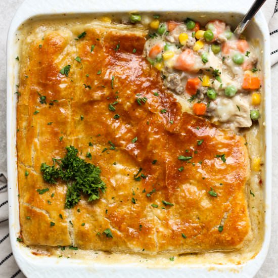 Puff Pastry Chicken Pot Pie - Recipe photo by Joyous Apron