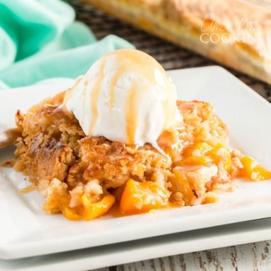 Peach Cobbler Dump Cake - Recipe photo by amandascookin