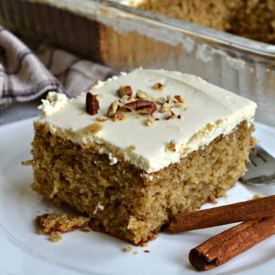 Spice Cake w/ Cream Cheese Frosting - Recipe photo by Small Town Woman