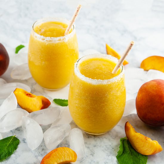 Peach Wine Slushies - Recipe photo by SeasonedSprinkles