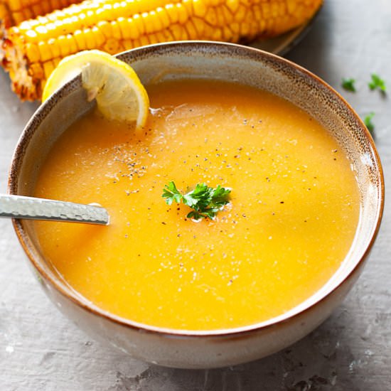 Chicken and Vegetable Soup - Recipe photo by Indian Ambrosia