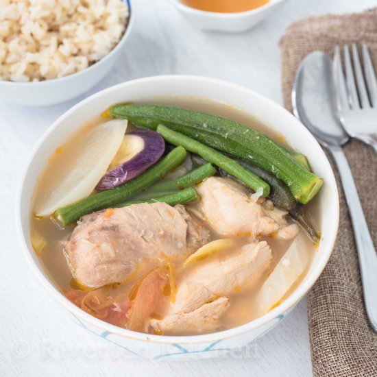 Easy Chicken Sinigang with Gabi - Recipe photo by Rivertenkitchen