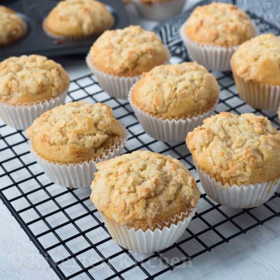 Cheese Cupcakes with Cheese Crumble - Recipe photo by Rivertenkitchen