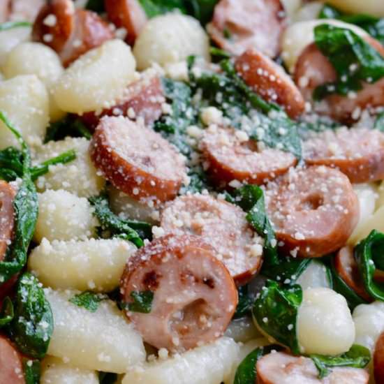 Sausage and Spinach Gnocchi - Recipe photo by TheOvenLight