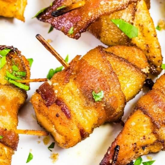 Bacon Wrapped Chicken Bites - Recipe photo by everyday eileen