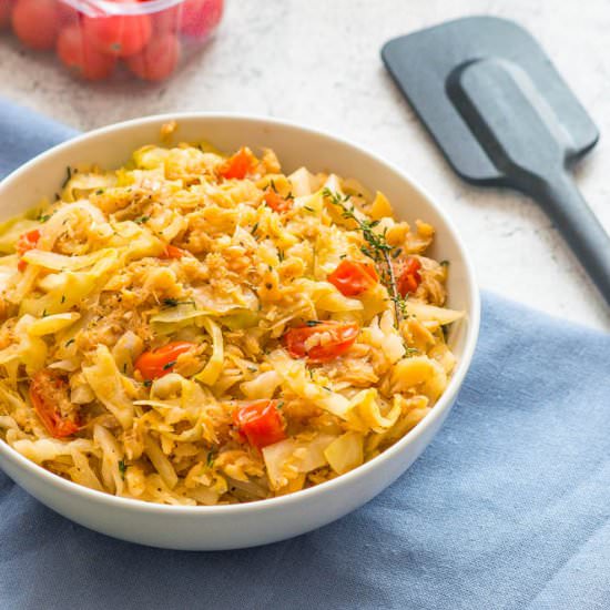 Cabbage and saltfish - Recipe photo by thatgirlcookshealthy