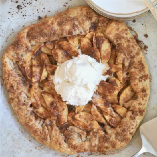 Cinnamon Apple Crostata - Recipe photo by TwoSugarBugs